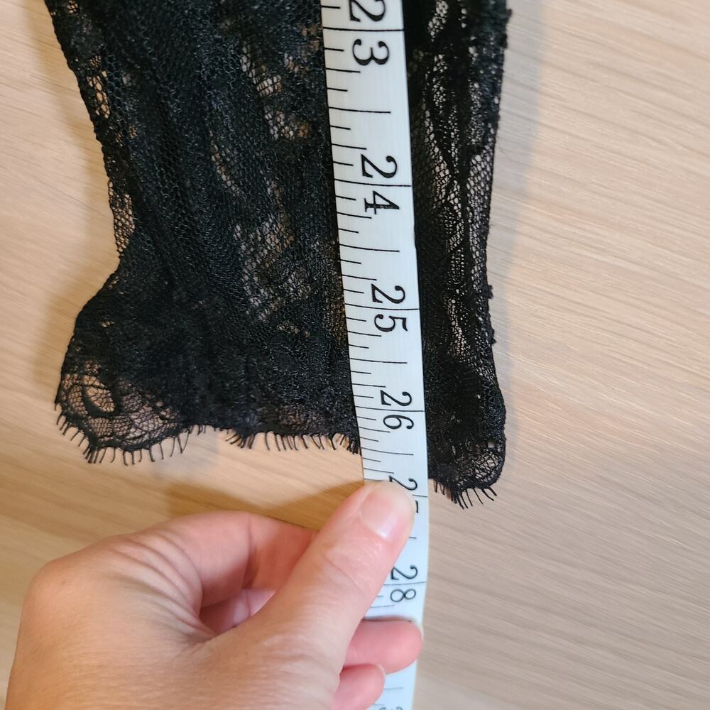 NEW Lulus Desirably Dramatic Black Lace Dress Womens L MIDI Whimsigoth Witchy - Picture 15 of 15